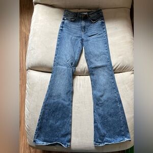 Garage Denim Flare Jeans in Classic Blue